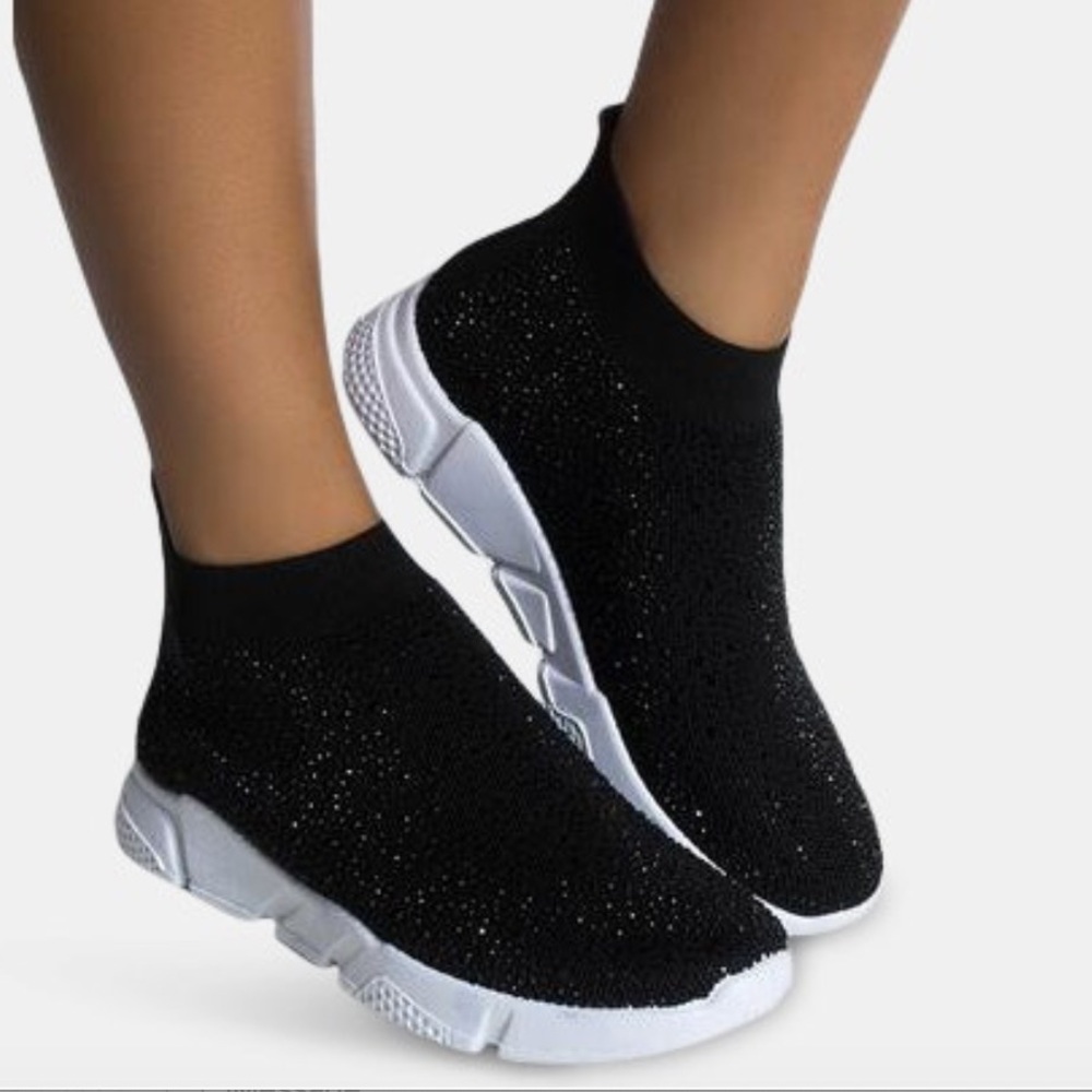 Azalea Wang Diamonds Are Forever Flat Diamond Sneaker SZ 8 NWTB